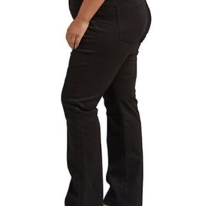 Denim & Co Crosstretch Black Denim Stretch Jeans High Rise Waist 12 NWT